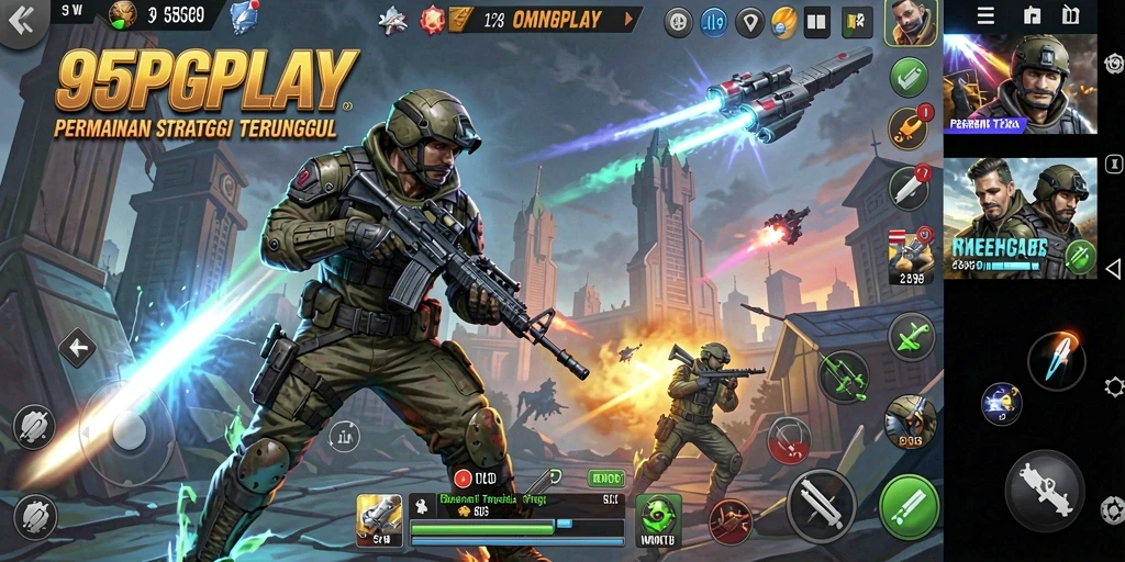 Tampilan gameplay <strong>95PGPLAY</strong> yang menampilkan strategi dan taktik mendebarkan.