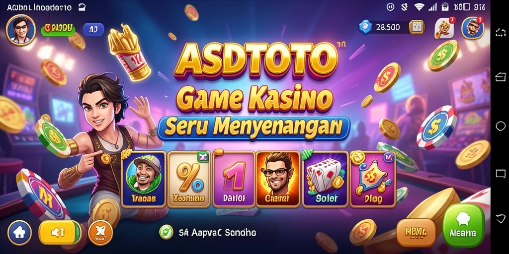Tampilan gameplay menarik dari ASDTOTO dengan berbagai permainan Kasino.