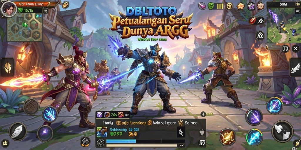 Tangkapan layar menunjukkan pertarungan mendebarkan dalam DBLTOTO.