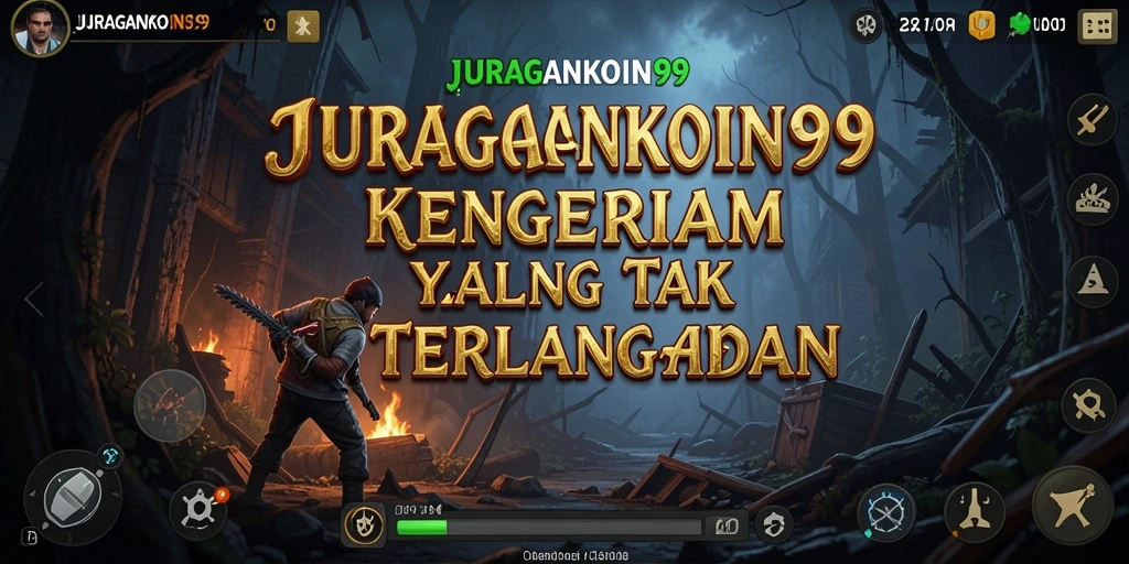 Tangkapan layar JURAGANKOIN99 menampilkan suasana menakutkan dan gameplay yang intens.