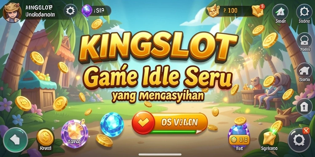 Tampilan permainan KINGSLOT yang penuh warna dan menarik.