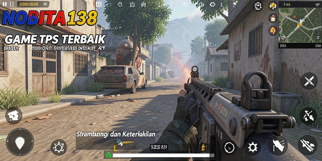 Tampilan menarik gameplay seru NOBITA138 dengan aksi TPS.