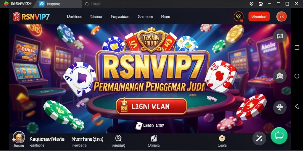 Tampilan gameplay seru di RSNVIP7 yang menggambarkan keseruan kasino.