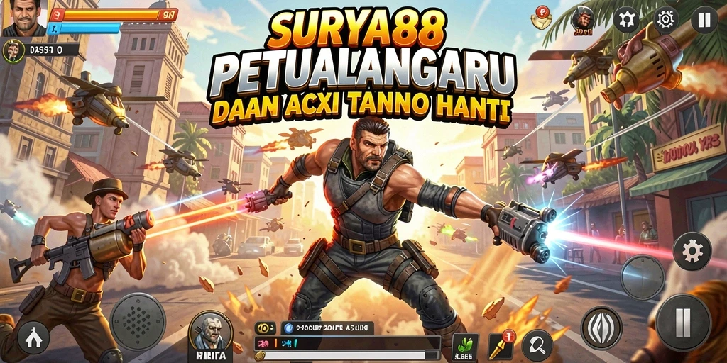 Tampilan bermain <strong>SURYA88</strong> yang penuh aksi dan tantangan seru.